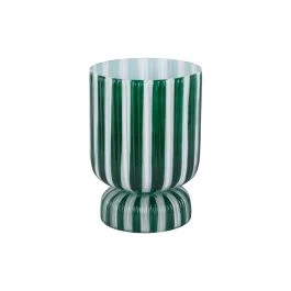 RAYADO RETRO VASO MEDIO VERDE RETRO