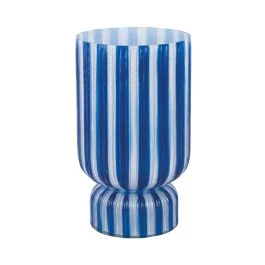 RAYADO RETRO VASO GRANDE BLU COBALTO