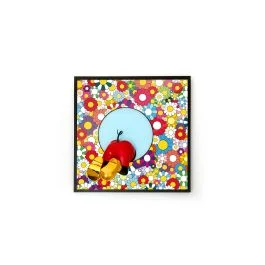 BE BRAVE QUADRO 30X30 CM FLOWER POWER