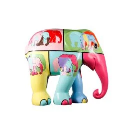 ELEFANTE POP ART 15 CM