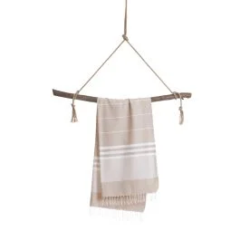 ASCIUGAMANO TELO HAMMAM 180X100 CM SULTAN BEIGE