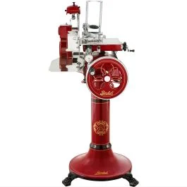 AFFETTATRICE A VOLANO MODELLO TRIBUTE ROSSO CON PIEDISTALLO