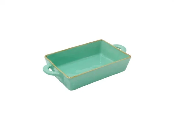 ROSE & TULIPANI Concerto Verde Acqua Teglia 29 x 15 x 6 Cm