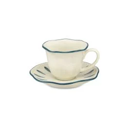 DOMITILLA BLU NOTTE TAZZA CAFFE CON PIATTINO
