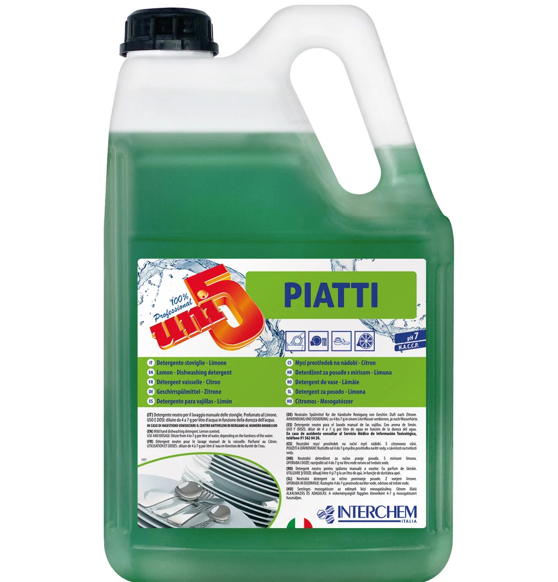 Interchem Italia Uni5 Detergente Piatti Lavaggio Manuale 5 Kg