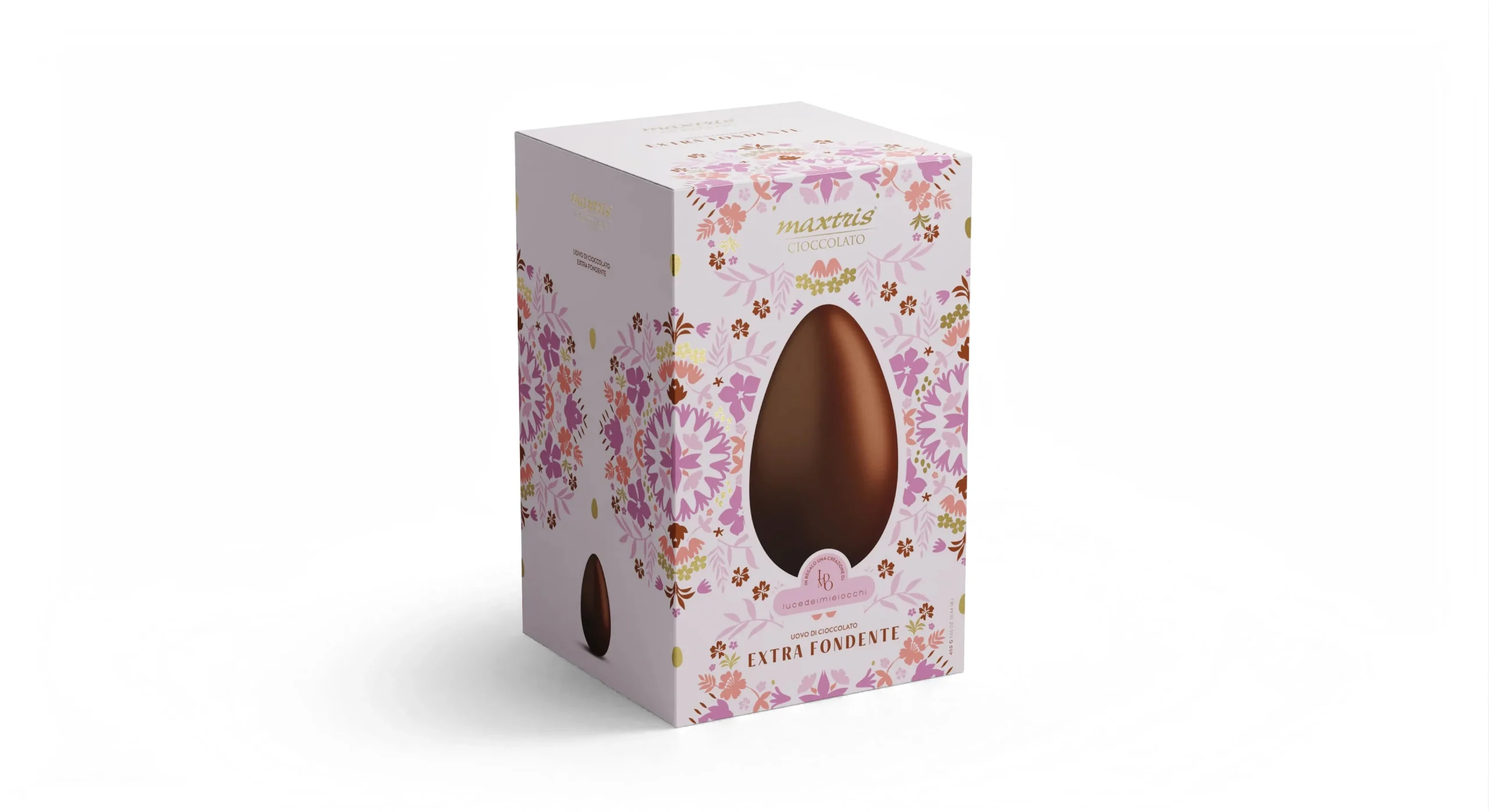 Maxtris Uovo di Pasqua Cioccolato Extra Fondente 450 Gr