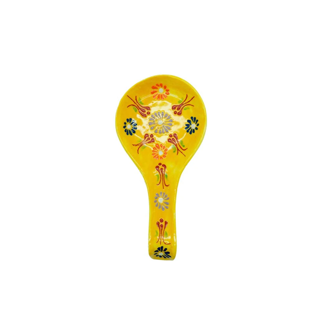 WD LifeStyle Poggiamestolo in Ceramica Colore Giallo