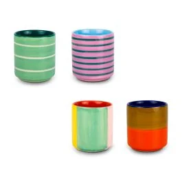 SINTRA SET 4 BICCHIERINI CAFFE 200 ML ASSORTITI