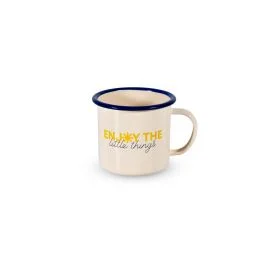 BREST LINE MUG IN LATTA ENJOY THE LITTLE THINGS 350ML
