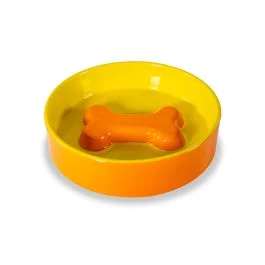 WELLINGTON CIOTOLA PET OSSO ARANCIONE E GIALLO 20 CM