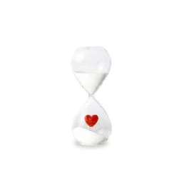 MONTEREY CLESSIDRA VETRO BOROSILICATO CUORE ROSSO