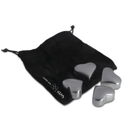 ROMA LINE SET 4 CUORI RAFFREDDA DRINK ACCIAIO INOX