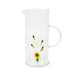 NEW MONTEREY CARAFFA IN VETRO 1,3L GIRASOLE E API