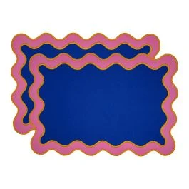 SAMARCANDA SET 2 TOVAGLIETTE COTONE ROSA 45X45 CM