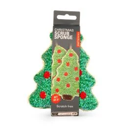 SPUGNETTA ABRASIVA CHRISTMAS TREE 2 PZ