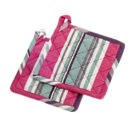 ZARA SET 2 PRESINE 18X18 100% COTONE MAGENTA