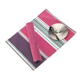 ZARA SET 2 TOVAGLIETTE DOUBLED 35X45 100% COTONE MAGENTA