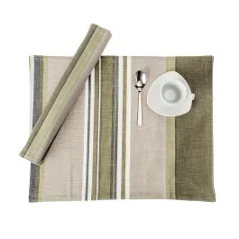ZARA SET 2 TOVAGLIETTE DOUBLED 35X45 100% COTONE VERDE