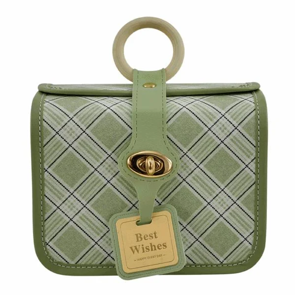 L'Arcolaio Bauletto Rettangolare Piccolo Vintage Green 17,8x12,7x14 cm