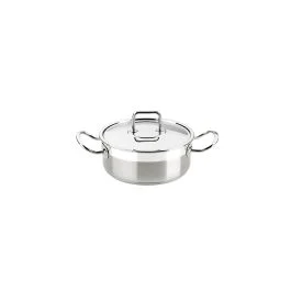 PROFESSIONAL CASSERUOLA ALTA CM 16 CON COPERCHIO INOX