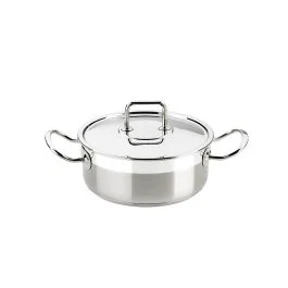 PROFESSIONAL CASSERUOLA ALTA CM 26 CON COPERCHIO INOX