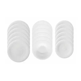 NEVE SERVIZIO DI PIATTI BIANCO 18 PZ