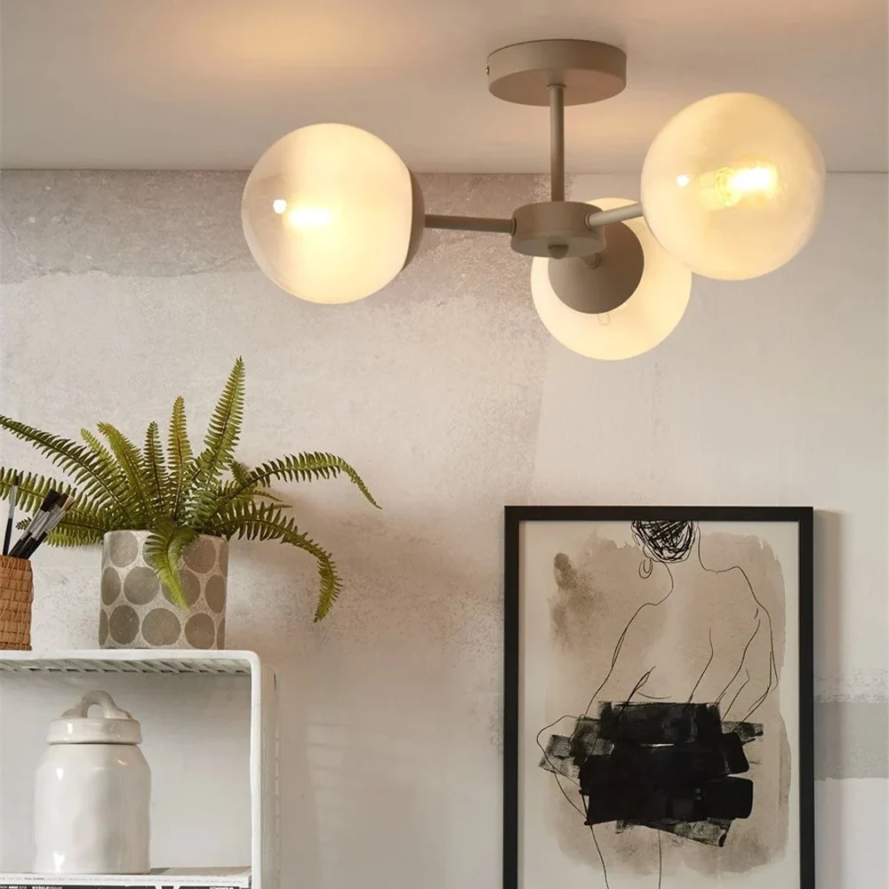 Aspen, lampada a sospensione a 3 bracci - bianco