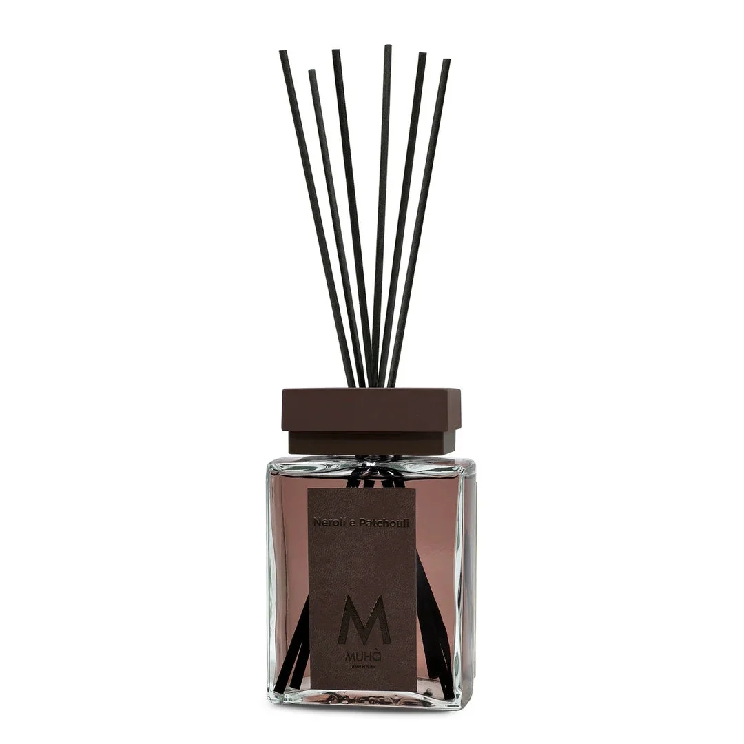 Muhà Luxe Perfume Diffusore Ambiente con Bastoncini Neroli e Patchouli 100 Ml