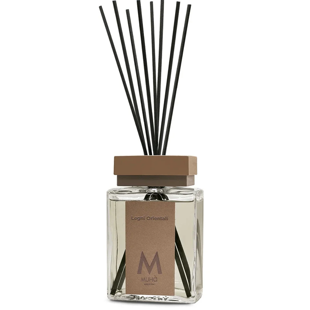 Muhà Luxe Perfume Diffusore Ambiente con Bastoncini Legni Orientali 500 ML