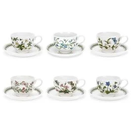 BOTANIC GARDEN TAZZA TE' CON PIATTO 6 PZ