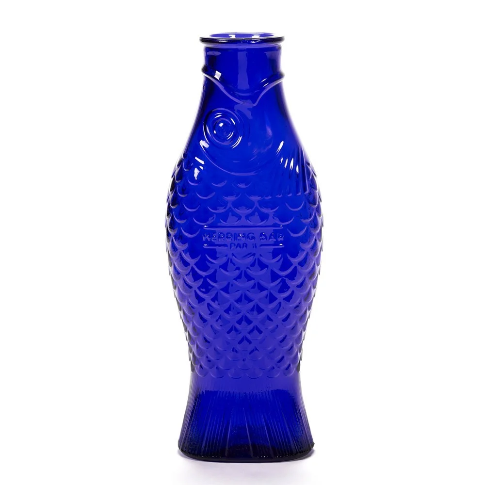 Bottiglia Fish and Fish 85 cl blu cobalto