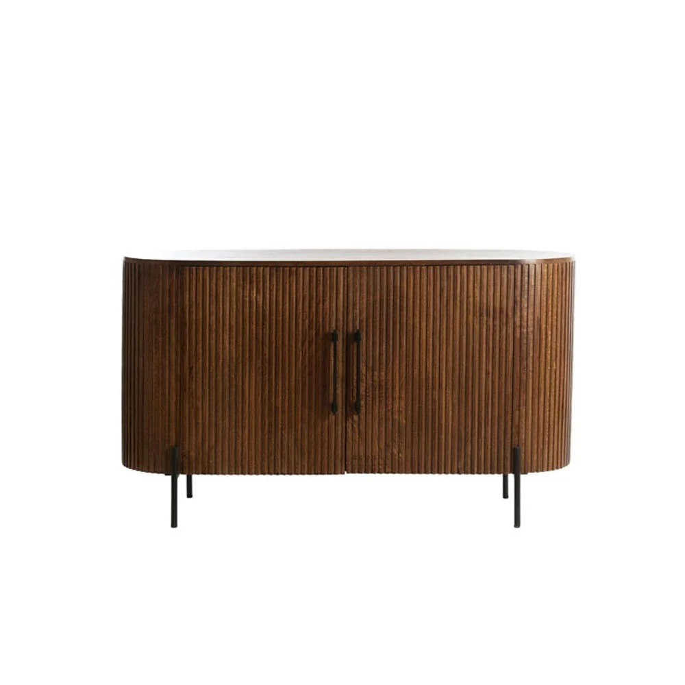 Cabinet 140x40x78 cm Dumosi Brown Wood