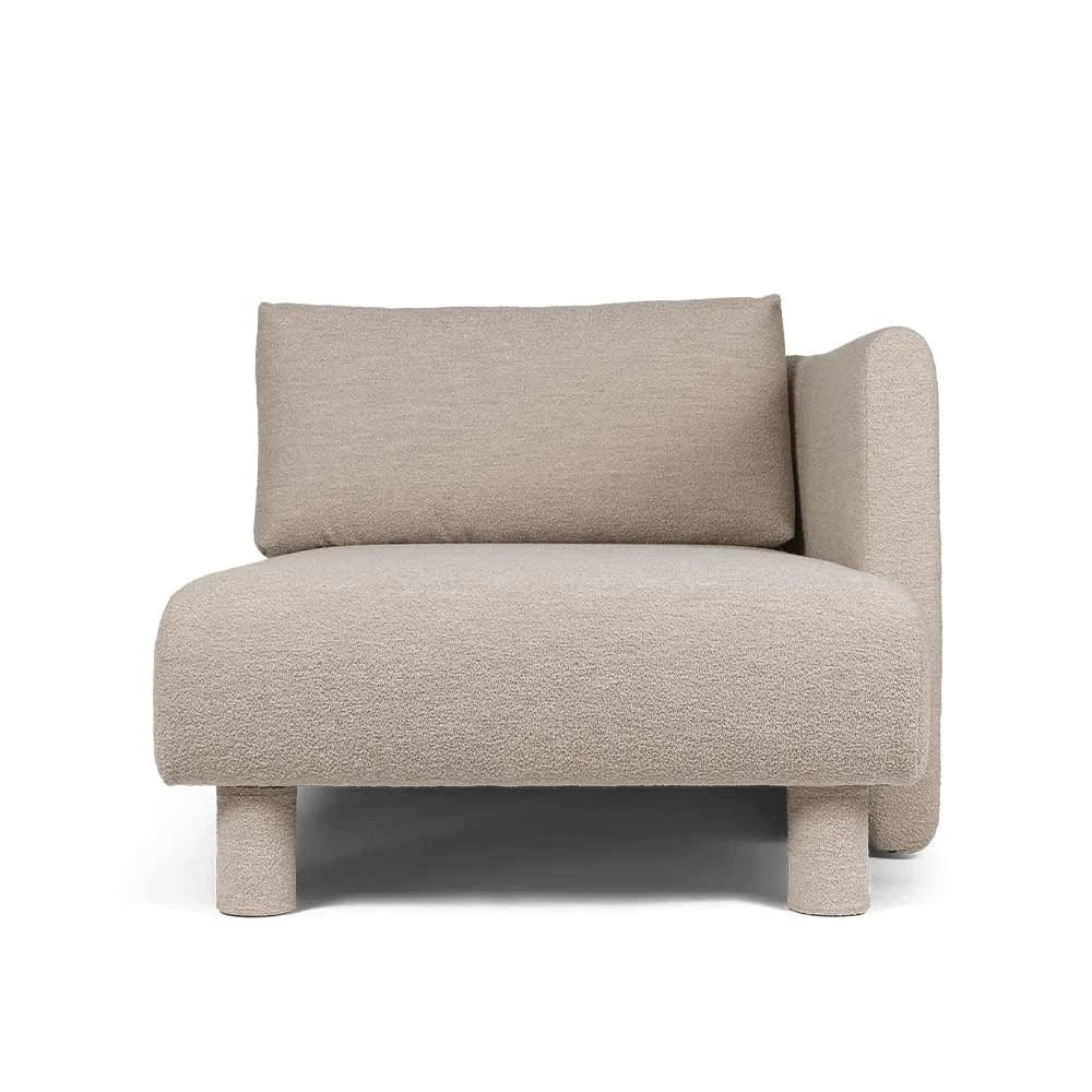Canapé Dase Méridienne Destra Soft Bouclé