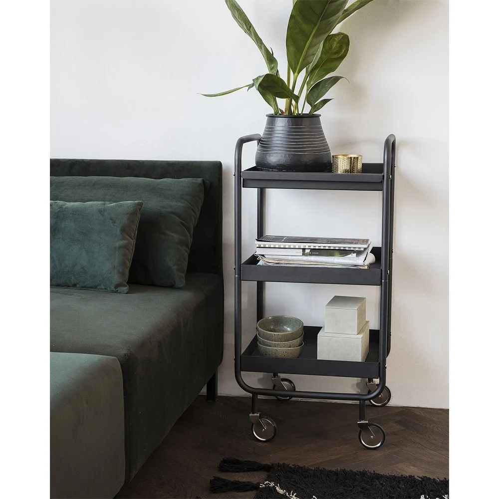 Carrello su rotelle - Nero