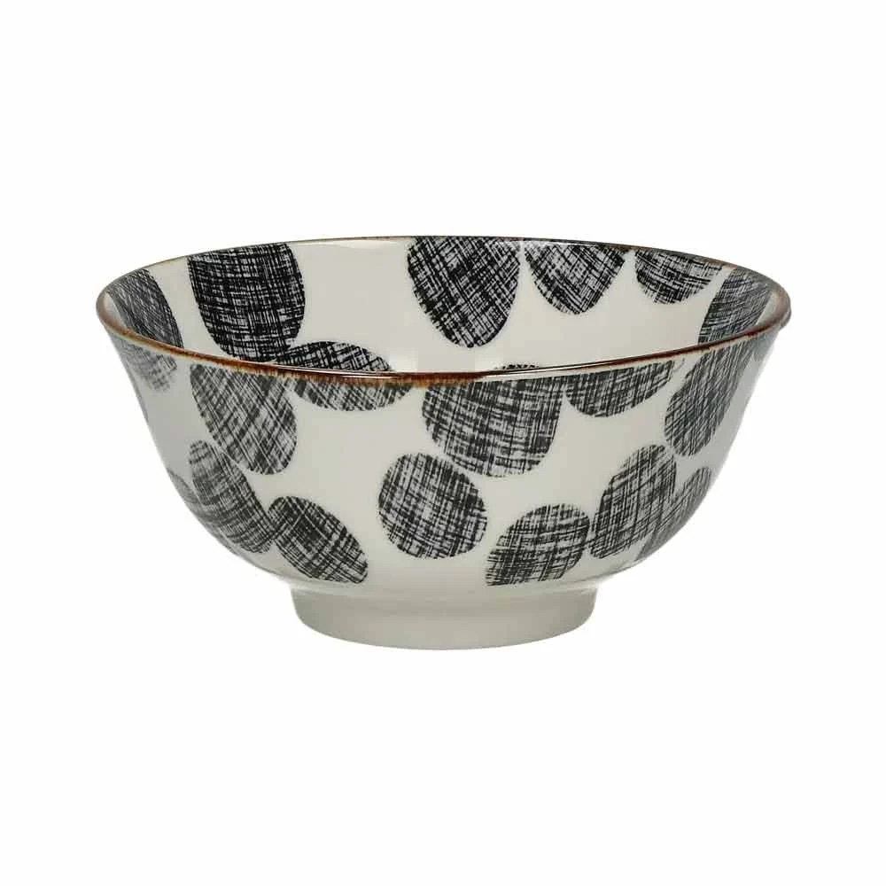Ciotola ALTO DIA15 x H7 cm - nero/bianco