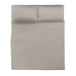 COMPLETO LETTO MATRIMONIALE SABBIA 100% COTONE