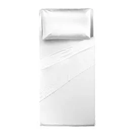 COMPLETO LETTO SINGOLO BIANCO 100% COTONE