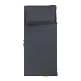 COMPLETO LETTO SINGOLO GRAFITE 100% COTONE