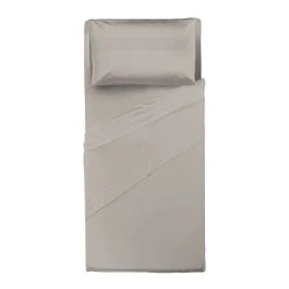 COMPLETO LETTO SINGOLO SABBIA 100% COTONE