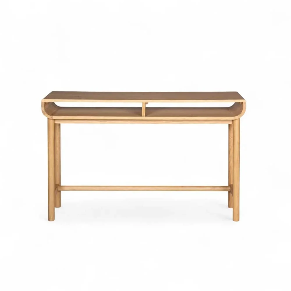 Console 120 cm 2 Niches Evasia naturale di quercia naturale