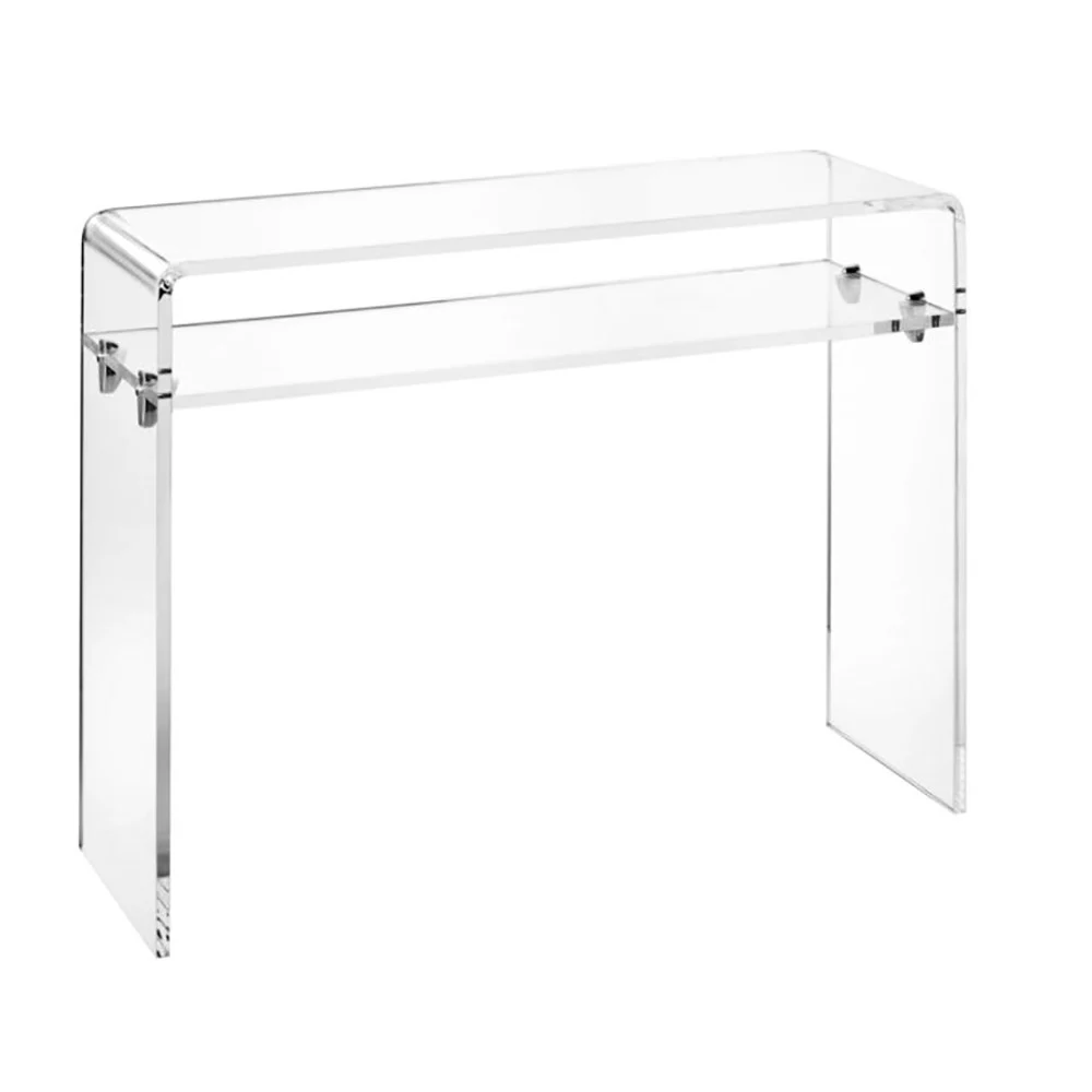 Consolle plexiglass Armonia con ripiano