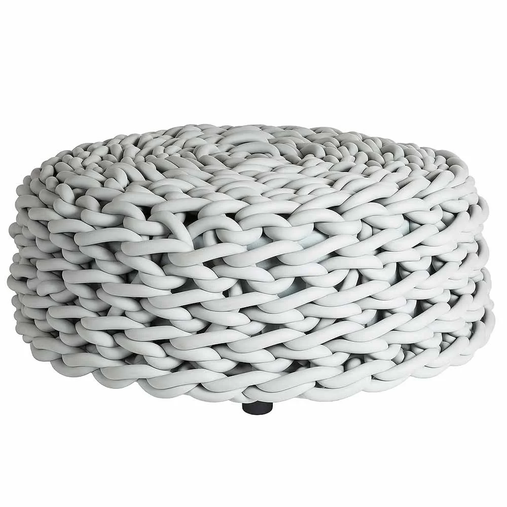 Covo Rebels pouf in neoprene intrecciato