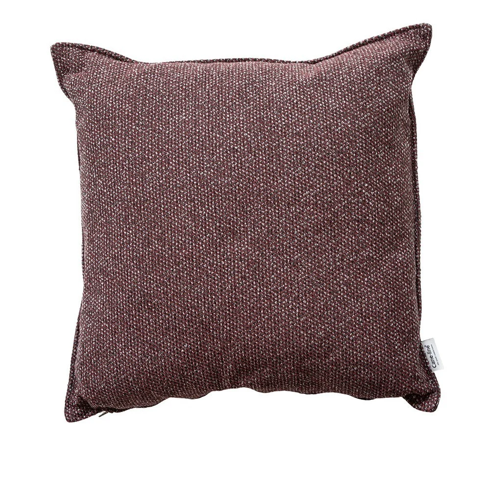 Cuscino in tessuto intrecciato bordeaux