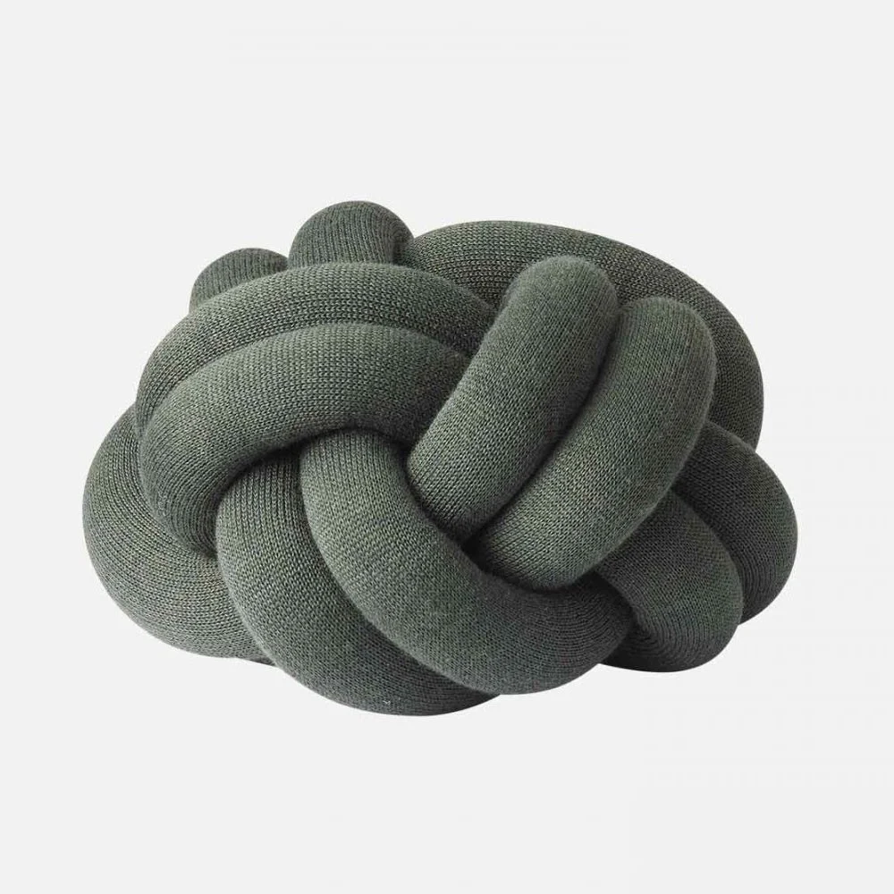 Cuscino Knot verde bosco