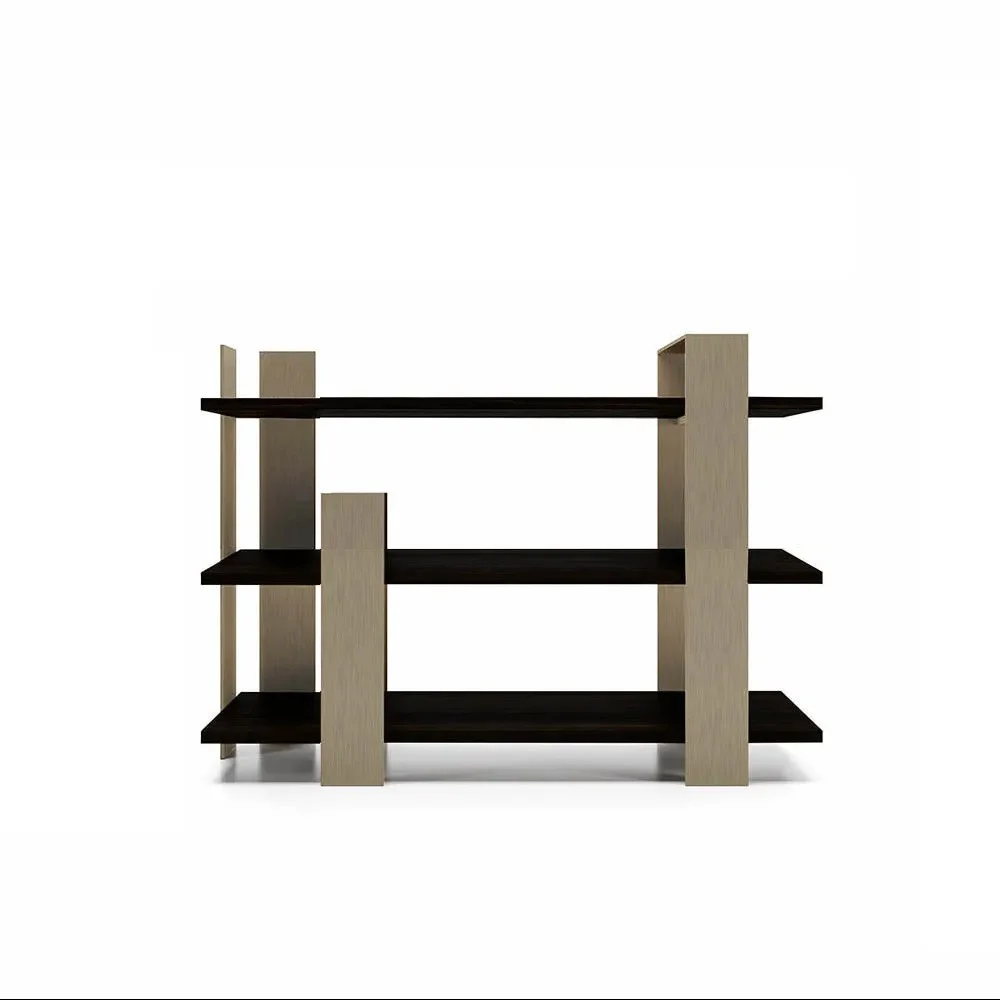 Dallagnese Kyoto libreria con struttura in metallo e piano in legno