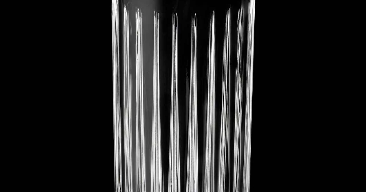 12 Bicchieri Tumbler Alti Highball in Eco Cristallo Decorato - Senzatempo