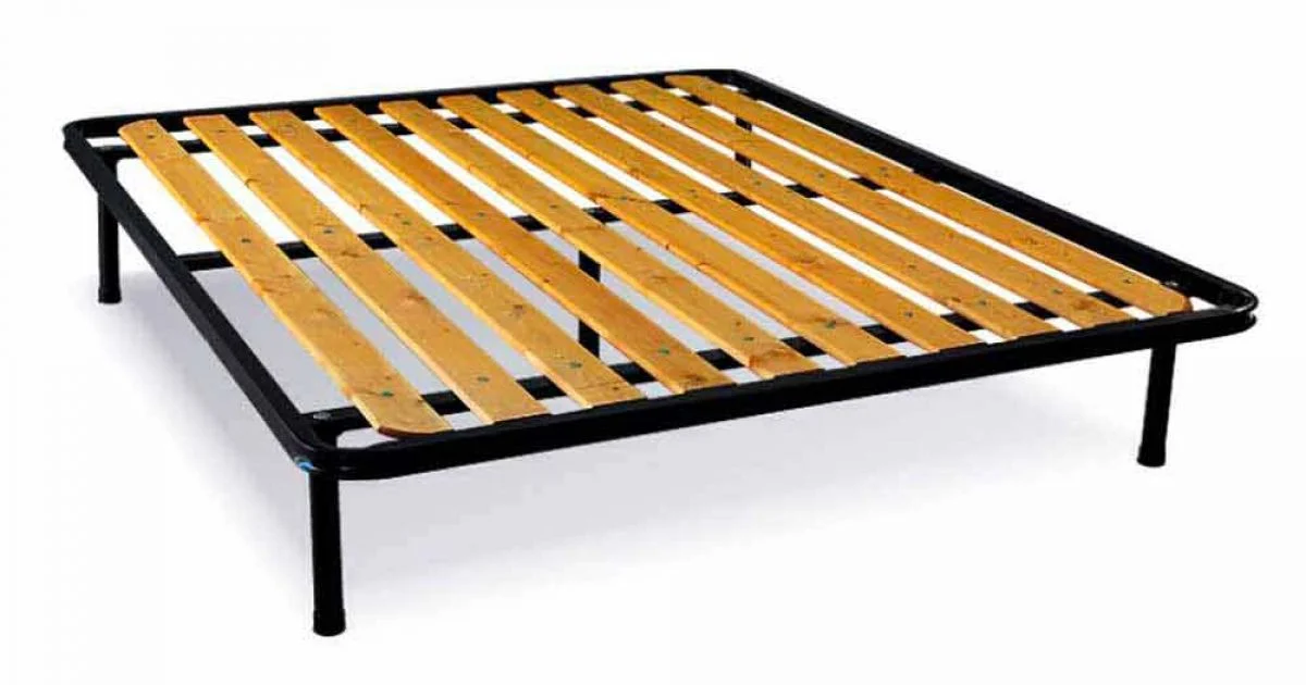 Rete Matrimoniale con Doghe Verticali in Legno Bio Comfort 2 160x190 - Mast