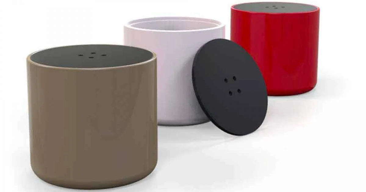 Pouf Contenitore/Tavolino Design Button Made in Italy