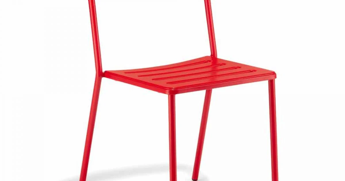 4 Sedie da Esterno in Metallo Impilabili Made in Italy - Yolonda