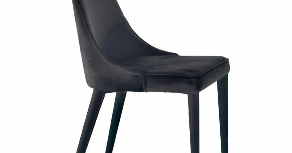 4 Sedie Moderne in Acciaio con Seduta in Velluto Imbottita Made in Italy – Nirvana